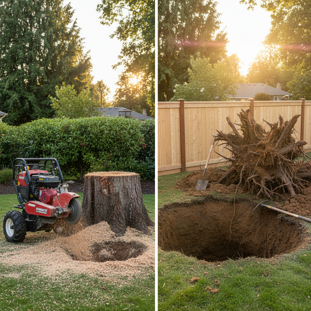 Stump Grinding vs. Stump Removal: Which Option Fits Your Next Yard Project?